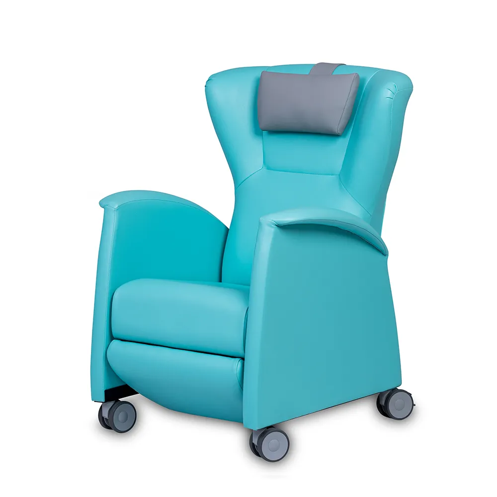 Turquois, Elasticated webbing in the backrest and seat