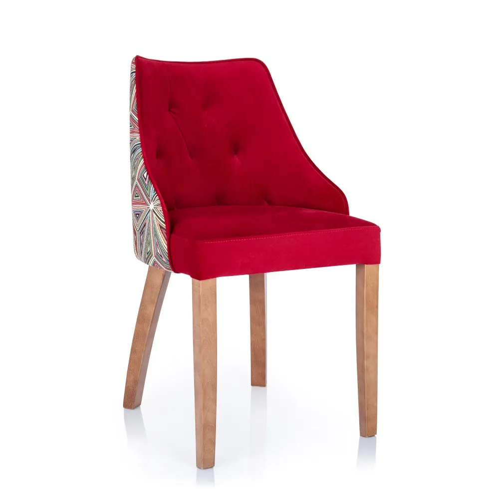 Clara 2 wooden dining chair with webbed seat