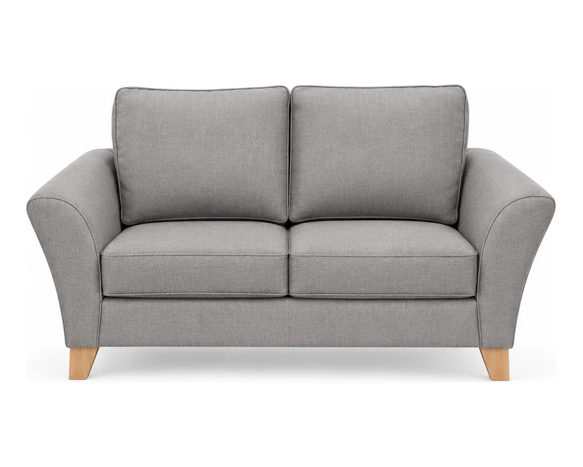 Futura 2, Two-seat sofa with flared, rounded arms