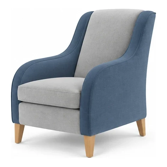 Kala High Back, Upholstered high back with gently curved arms