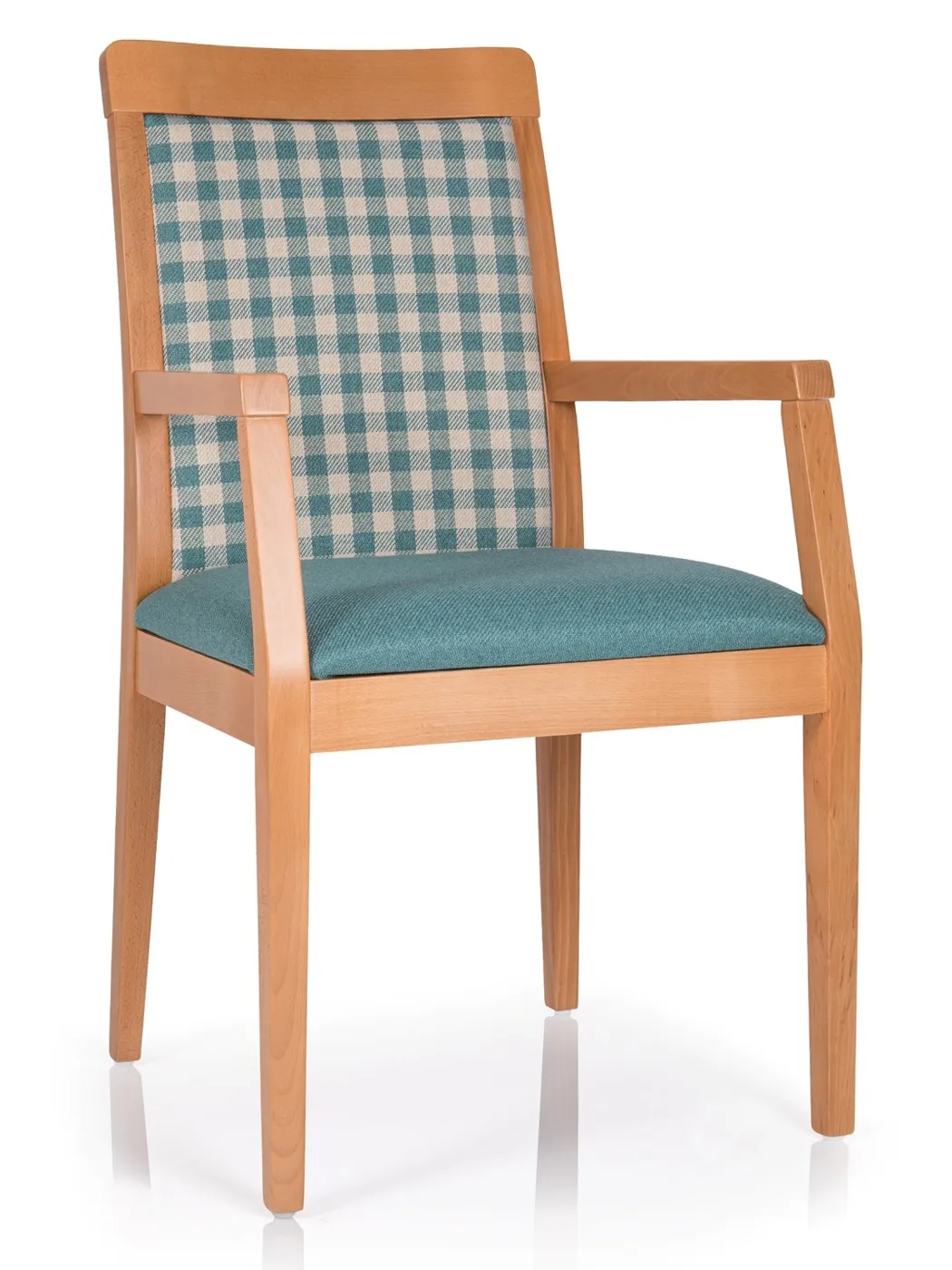 Amparo with armrests, Beech wood
