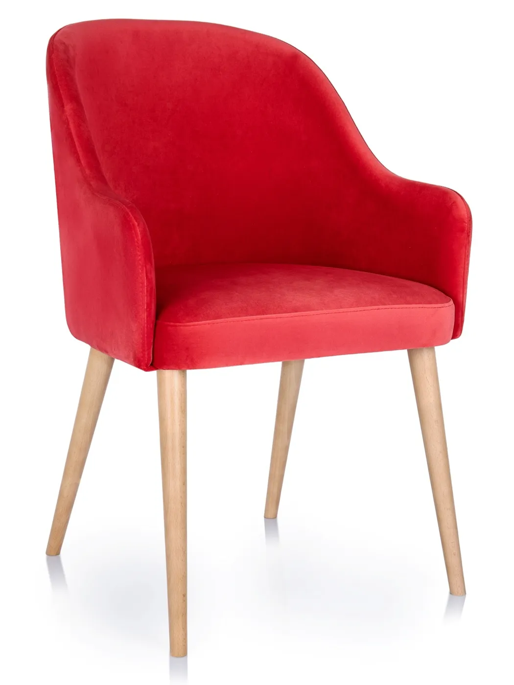 Nathalie with armrests, Oak wood